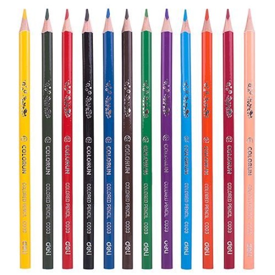 Цветни моливи Deli Colorun 12 цв.4584