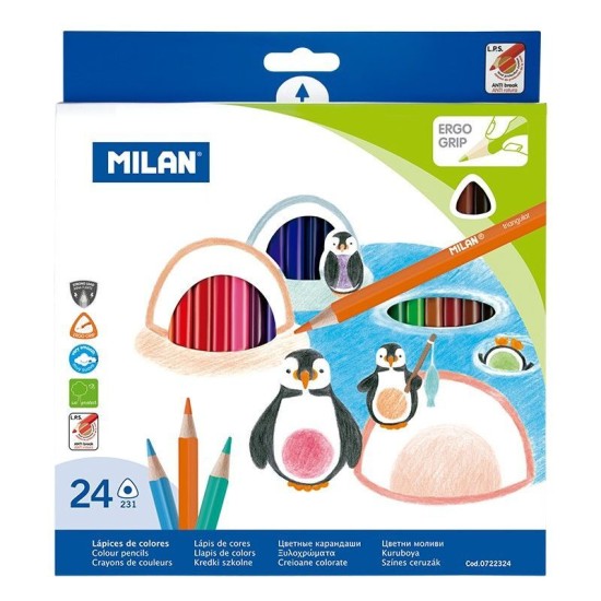 Цветни моливи MILAN 231 24цв .2775