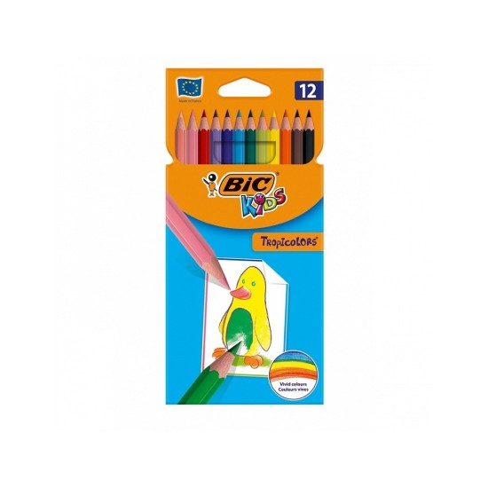 Цветни моливи BIC Kids Tropicolors 12 свята .4252
