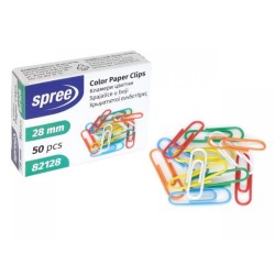 Кламери цветни SPREE 28 мм.6286